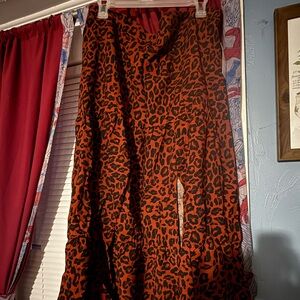 Nine West Animal Print Maxi Skirt